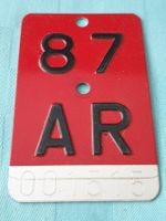 Velonummer AR 87