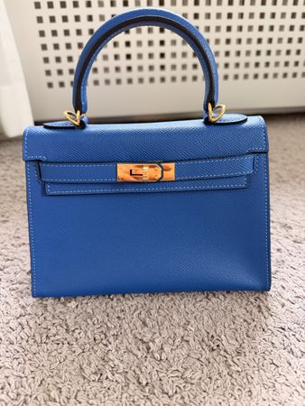 Elegante Kelly Style Handtasche – Electric Blue