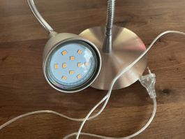 Livarno Lux LED Schreibtischleuchte gebraucht silber