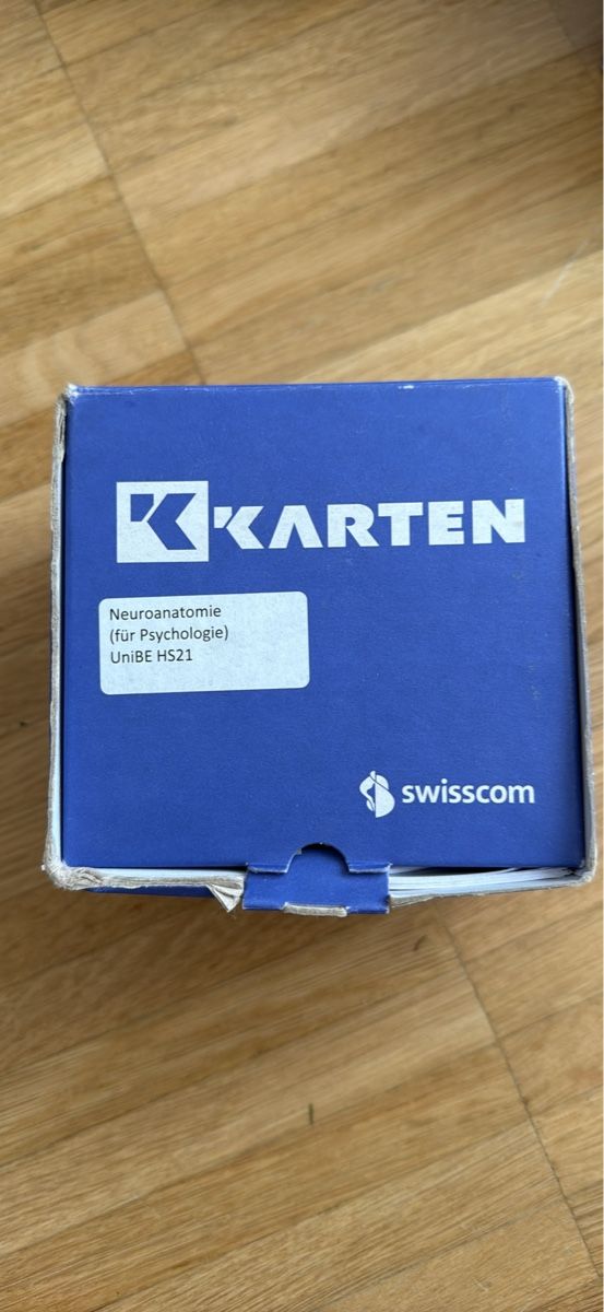 Swisscom Altro materiale scolastico: Kkarten - Neuroanatomie – Usato da Pieterlen venduto da L.Huber