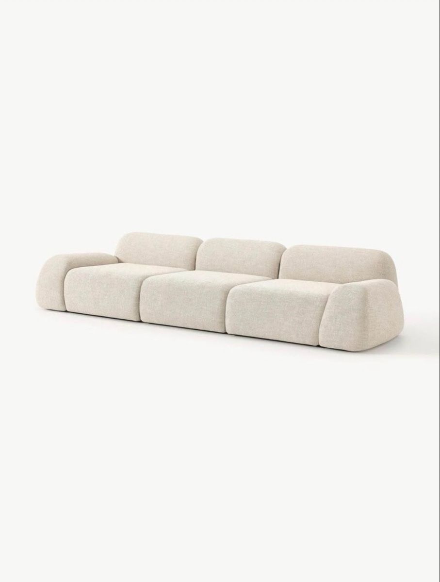 Divani: Sofa 3-Sitzer neuwertig helle Farbe Stoffbezug – Nuovo e nell'imballaggio originale da Biel/Bienne venduto da meralyasar