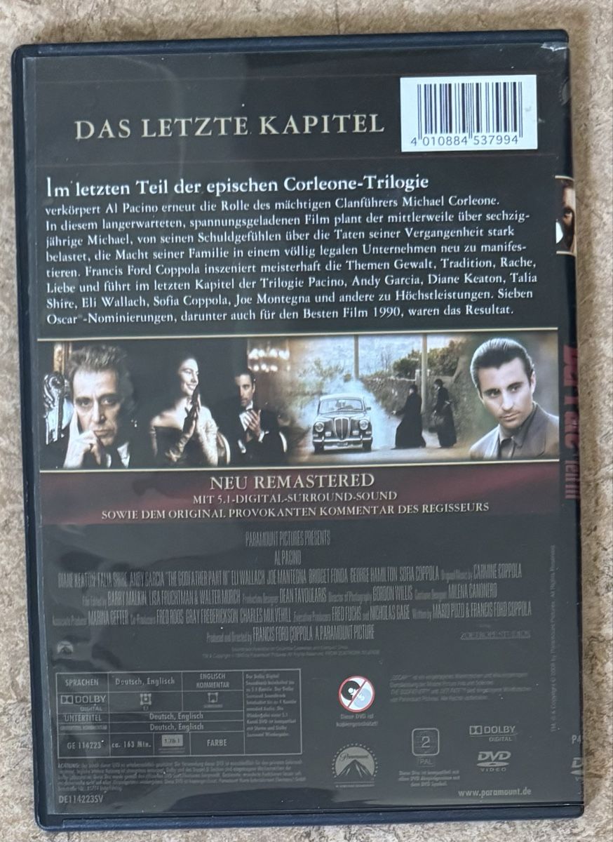 Tutti i DVDs: DER PATE III – Nuovo (secondo la descrizione) da Dietikon venduto da AndreaSch01 1