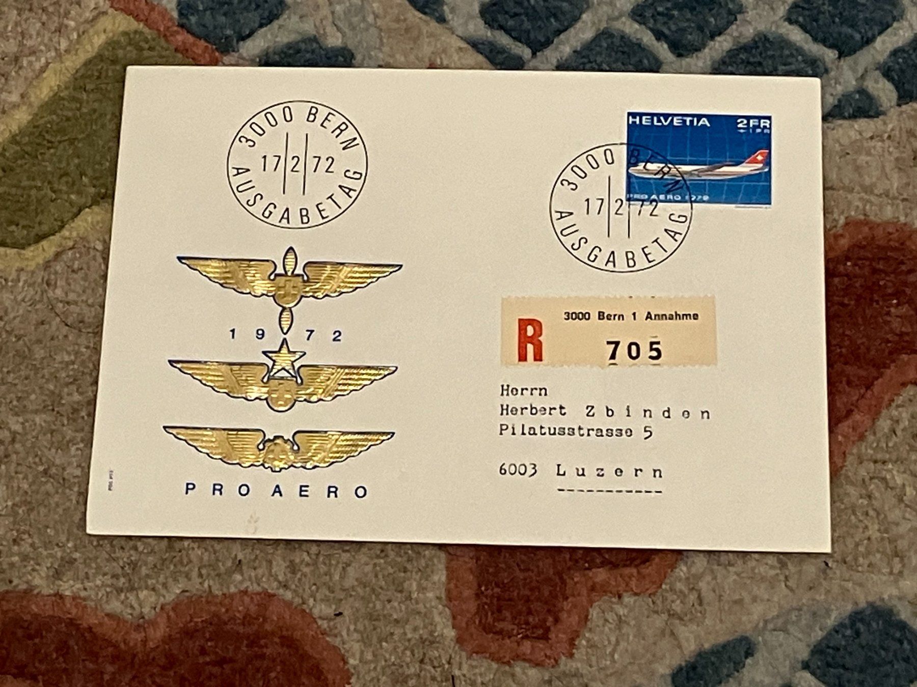 Buste & buste per spedizione: CH FDC  Einschreiben Vierer Block 1972 – Usato da Koblenz venduto da Markenhimmel