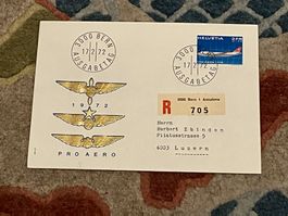 CH FDC  Einschreiben Vierer Block 1972