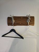 Echtholzgarderobe mit Hirschaufhänger