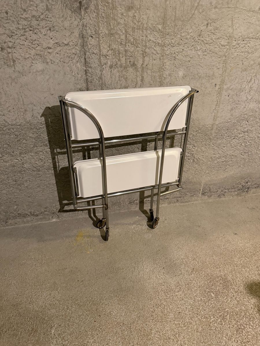Carrelli di servizio: Vintage Servierwagen klappbar weiss – Usato da Staufen venduto da MARINTSUM 2
