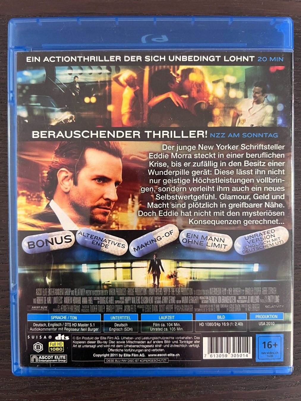 Tutti i DVDs: Limitless – Usato da Zürich venduto da Blu-ray_ZH 1