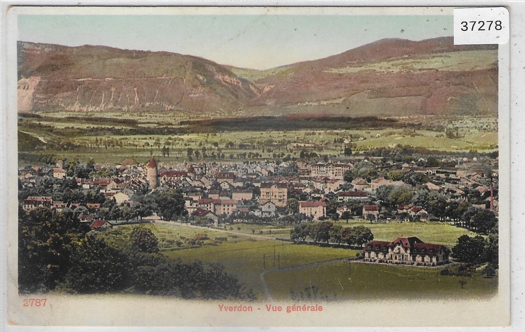 Ansichtskarten: Yverdon - Vue generale - Litho – Gebraucht aus Ettingen von Kartenplanet