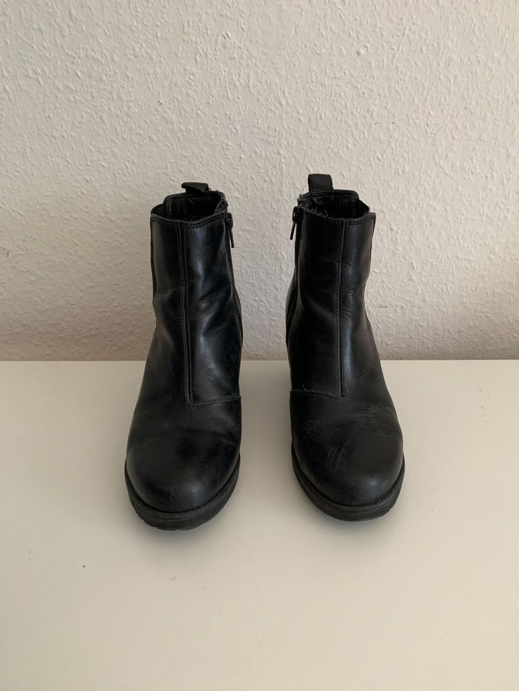 Damenschuhe: Leder Stiefelette schwarz - 38 – Gebraucht aus Zürich von Diazaio 1