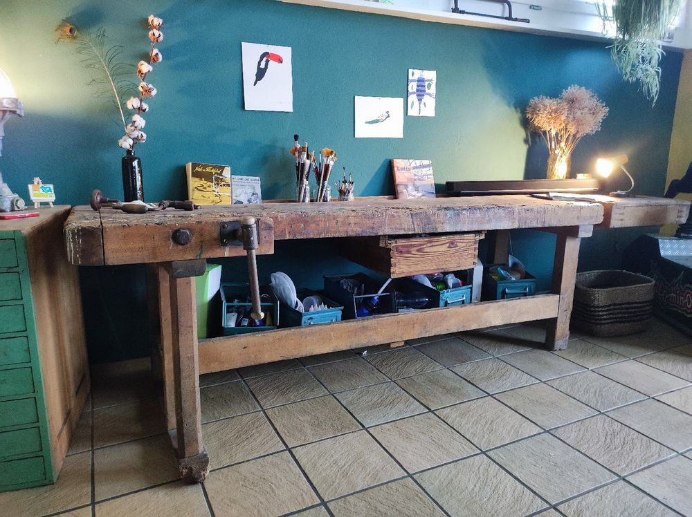 Alte Werkbank Als Sideboard