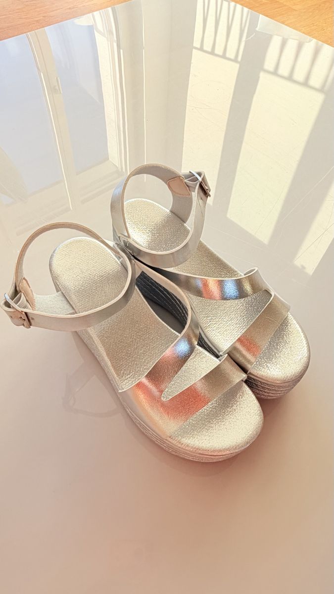 Scarpe da donna: Damenschuhe Sandalen Silber Grösse 39 neu – Nuovo e nell'imballaggio originale da Jonen venduto da BMWE369