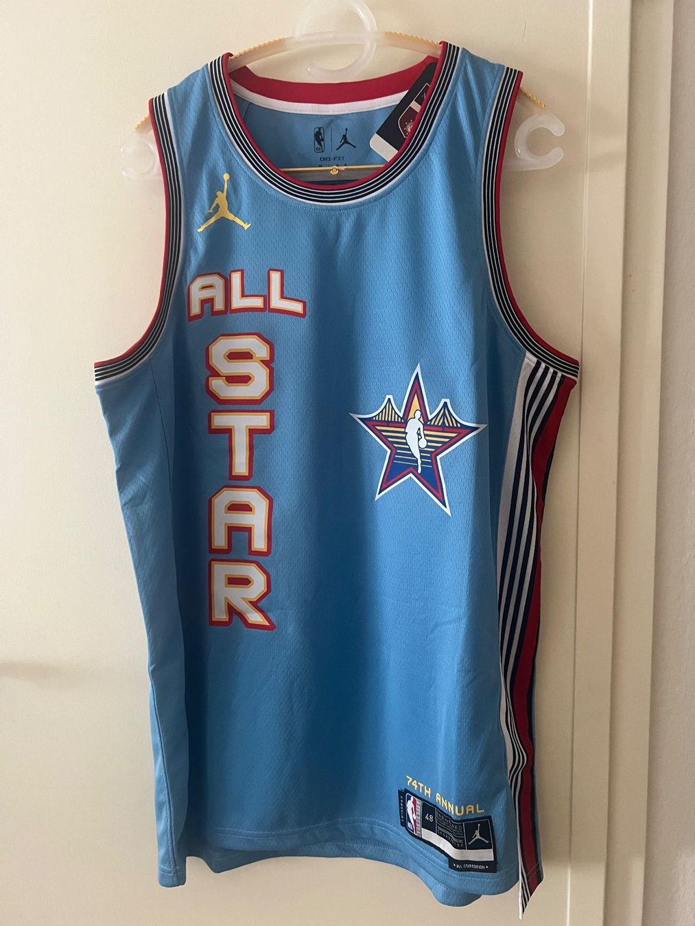 Nike Canottiere & Pantaloni: NBA All Star / 35 DURANT / 2025 / hellblau / Heißprägung – Nuovo e nell'imballaggio originale da Bern venduto da No1e
