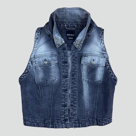 Miss Sixty Jeans Weste Vintage Nieten coole Waschung