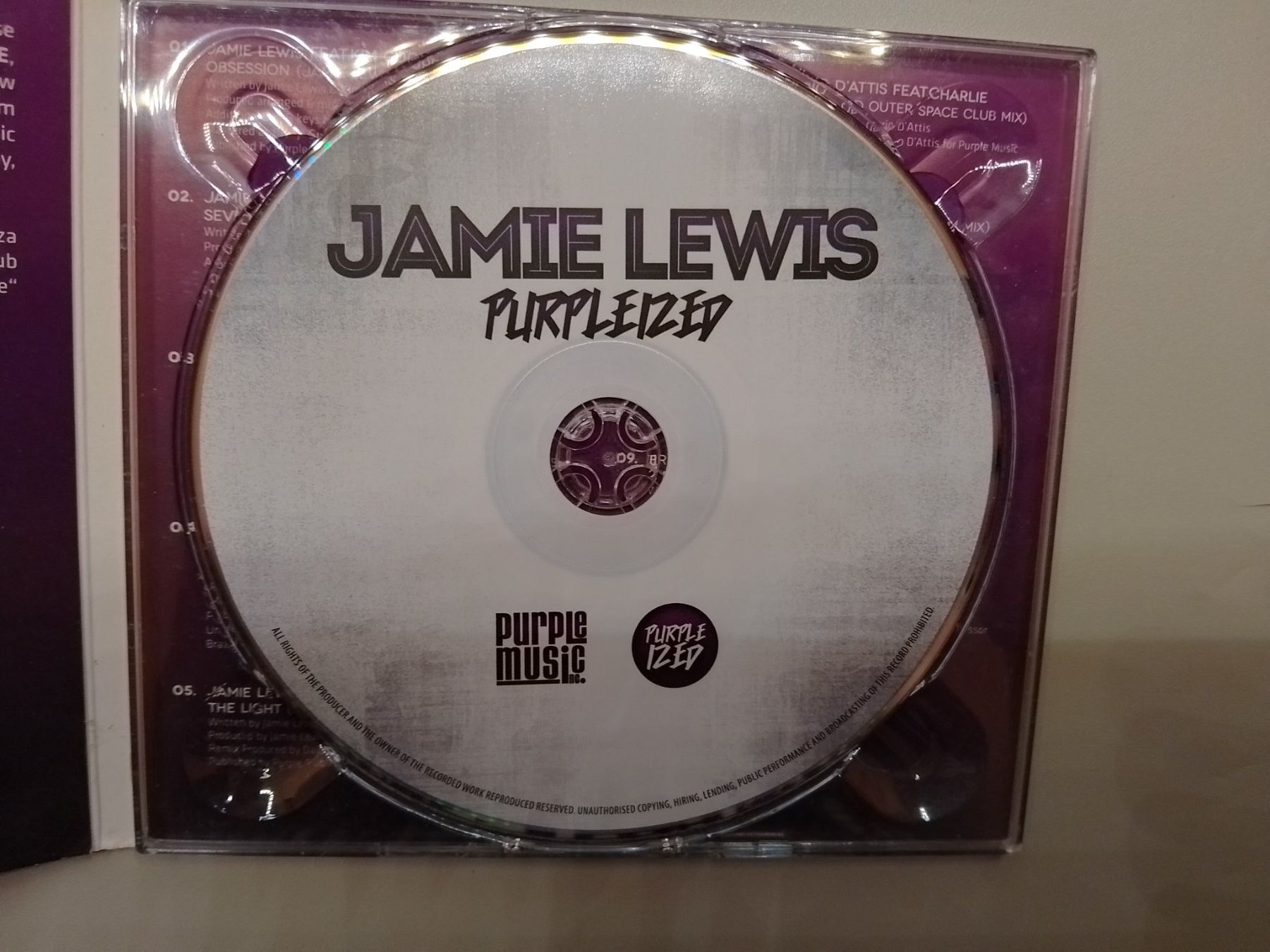 CD: Jamie Lewis, Purpleized, 2012 - CD – Usato da Echandens venduto da Gamora32 2