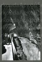 AK sw Taminaschlucht SG Bad Ragaz, belebt ≈ 1968