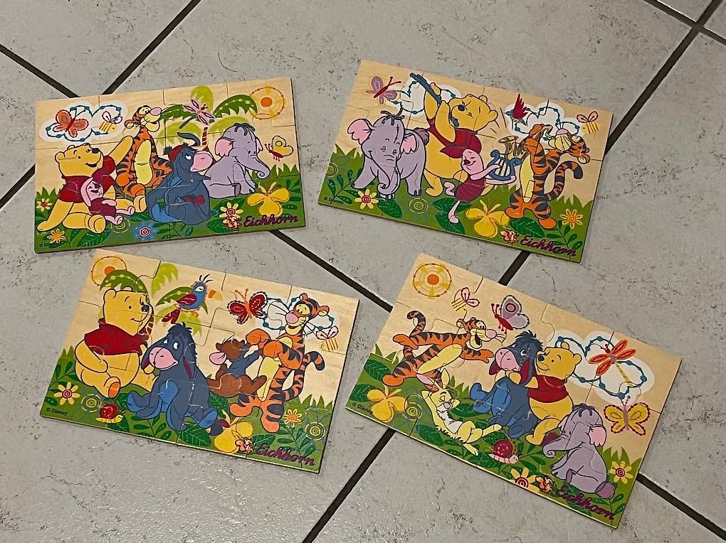 Puzzles: Winnie Pooh Holz Puzzle von Eichhorn – Gebraucht aus Erlinsbach SO von