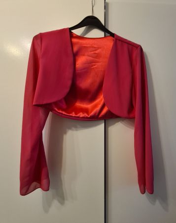 Elegantes festliches Bolero Jäckchen Pink B & H Moda