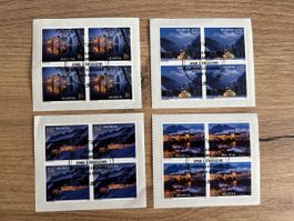Viererblock Serie „Weihnachten“ 2018 ET gestempelt