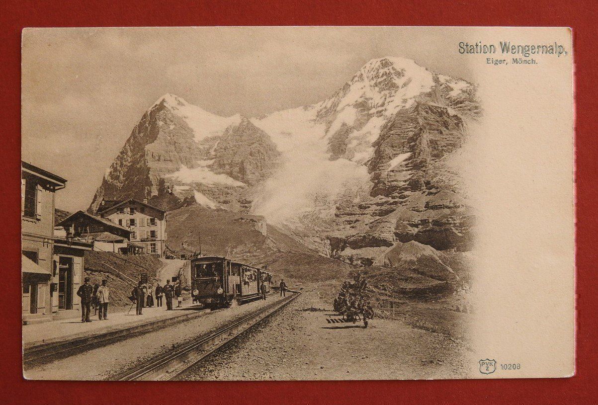 Cartoline postali: Station Wengernalp mit Bahn ! – Usato da Rain venduto da 999-800-K