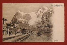 Station Wengernalp mit Bahn !