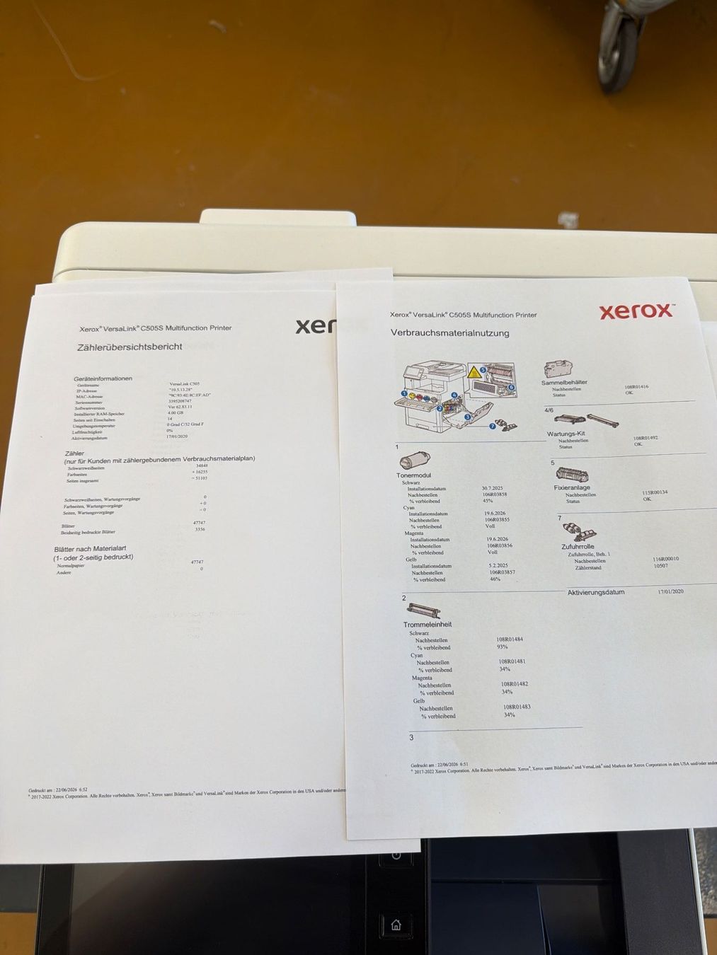 Xerox Imprimantes: Xerox VersaLink C505-Farb-Multifunktionsdrucker – D'occasion à Dietlikon par ComdatAG 9