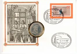 Münzbrief 5 DM (Münze 1968)