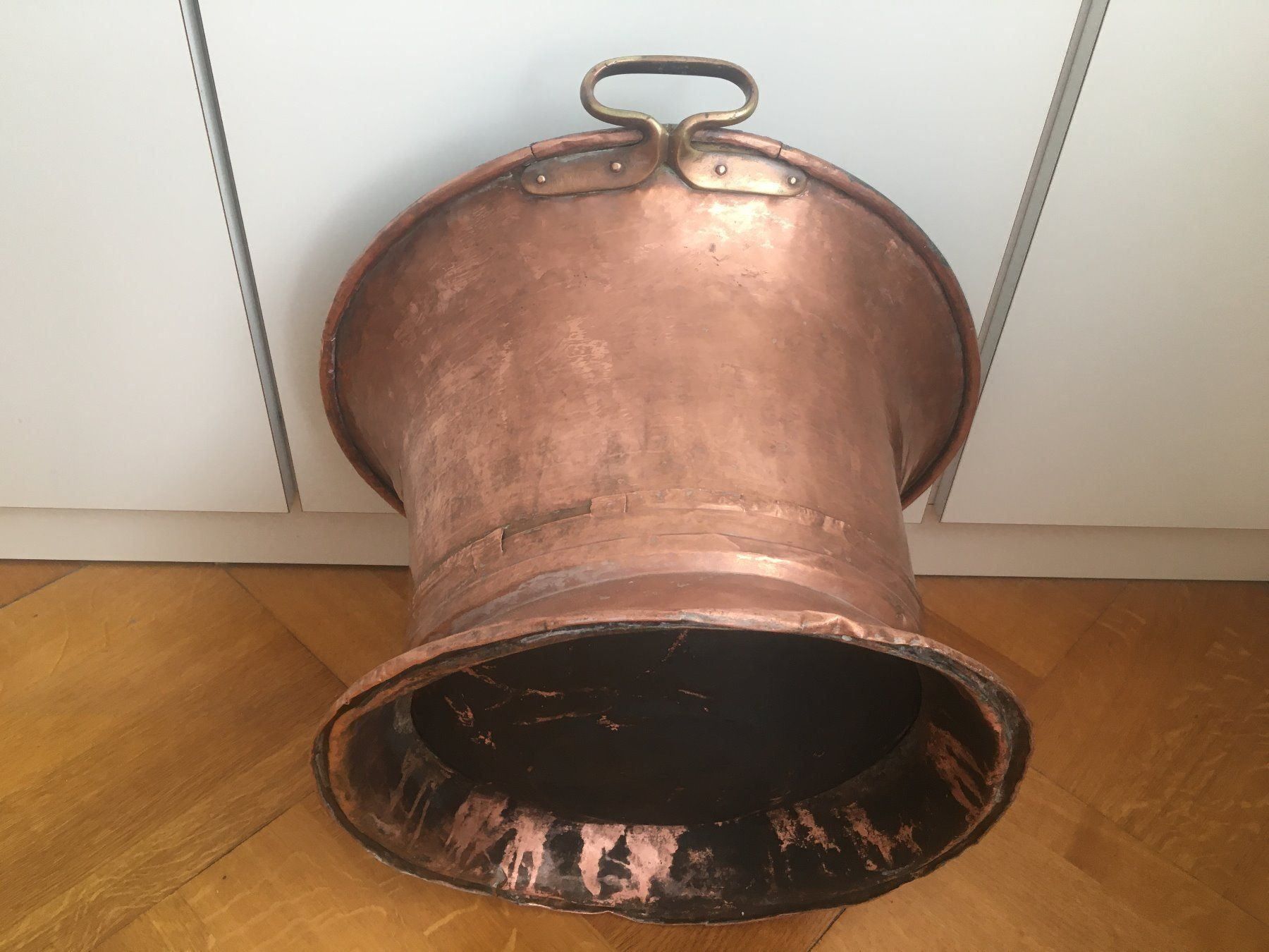 Blumentöpfe: Schöner Kupferkessel antik gross – Gebraucht aus Bern von Smile-2707 3
