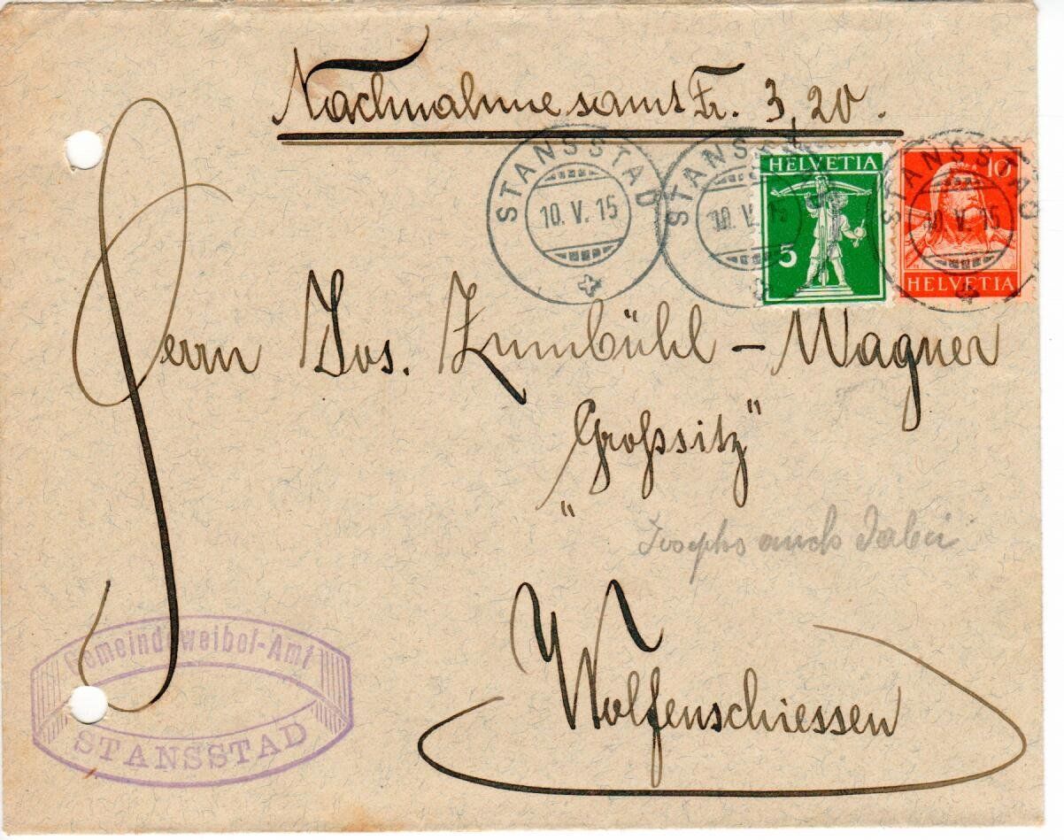 Tutti i francobolli: NN Stansstad 1915 – Usato da Wolhusen venduto da Curver9