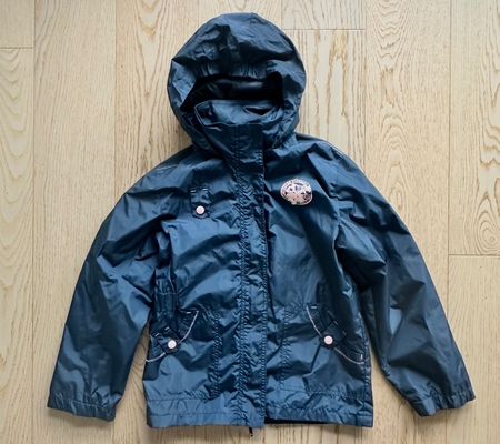 Dunkelblaue Regenjacke für Mädchen