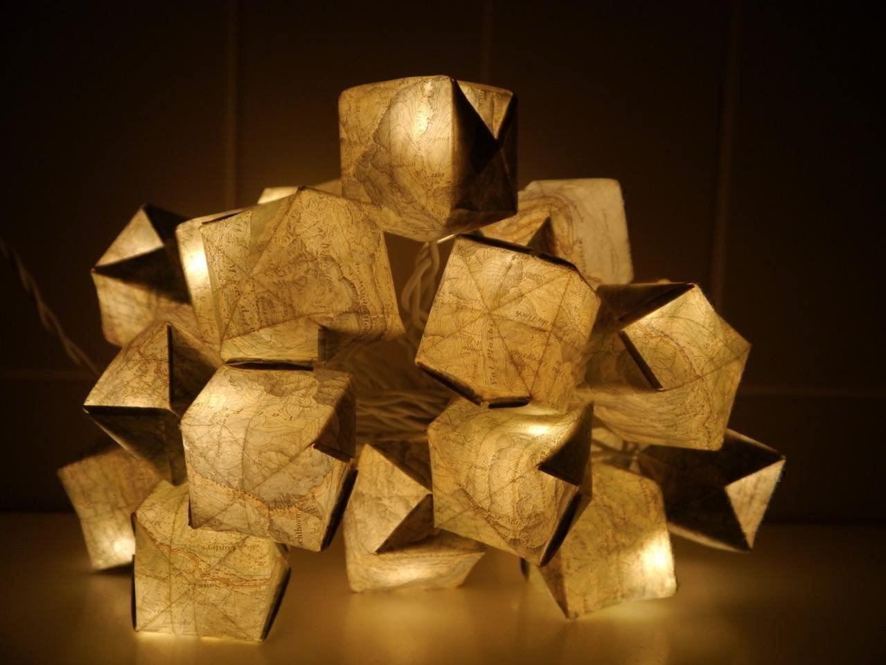 Ghirlande e barre luminose: Lichterkette aus Vintage Wanderkarte – Nuovo e nell'imballaggio originale da Zürich venduto da brifo64 5