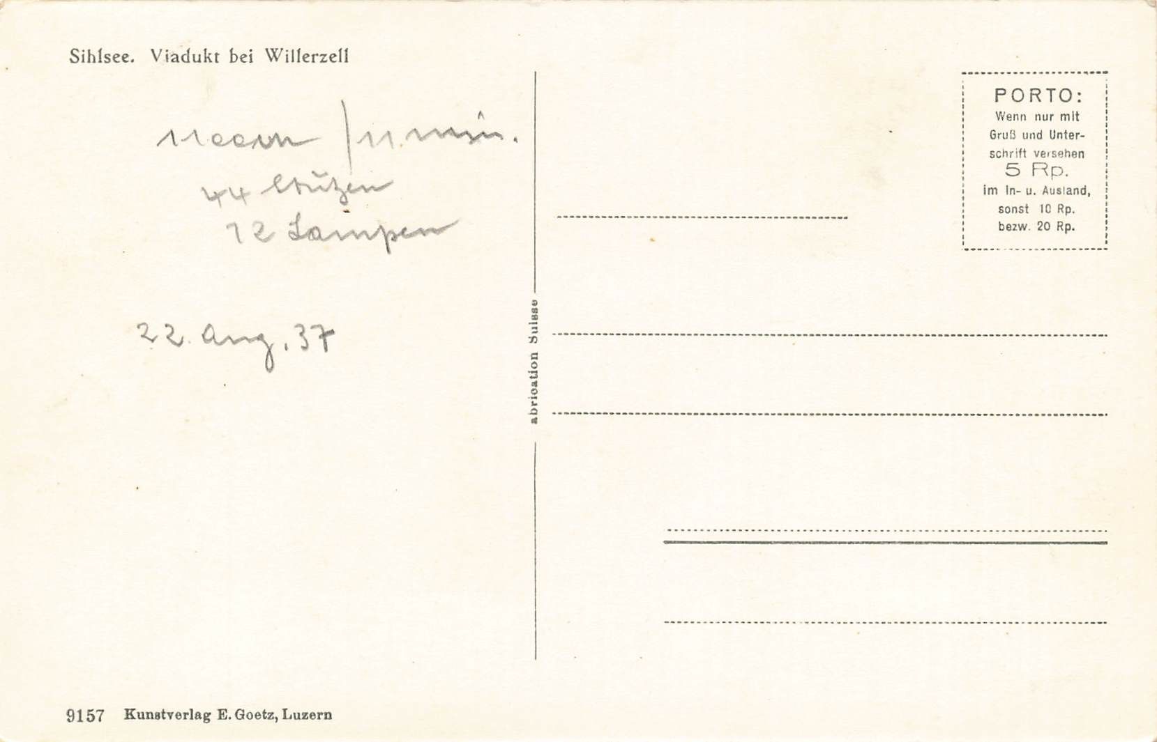 Cartoline postali: Sihlsee viadukt bei willerzell Oldtimer – Usato da Biasca venduto da Blenio71 1