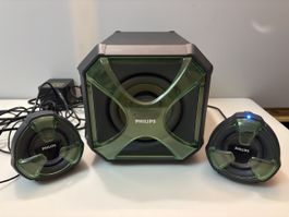 Multimedia-Lautsprecher 2.1 Philips 100 Watt wie Neu