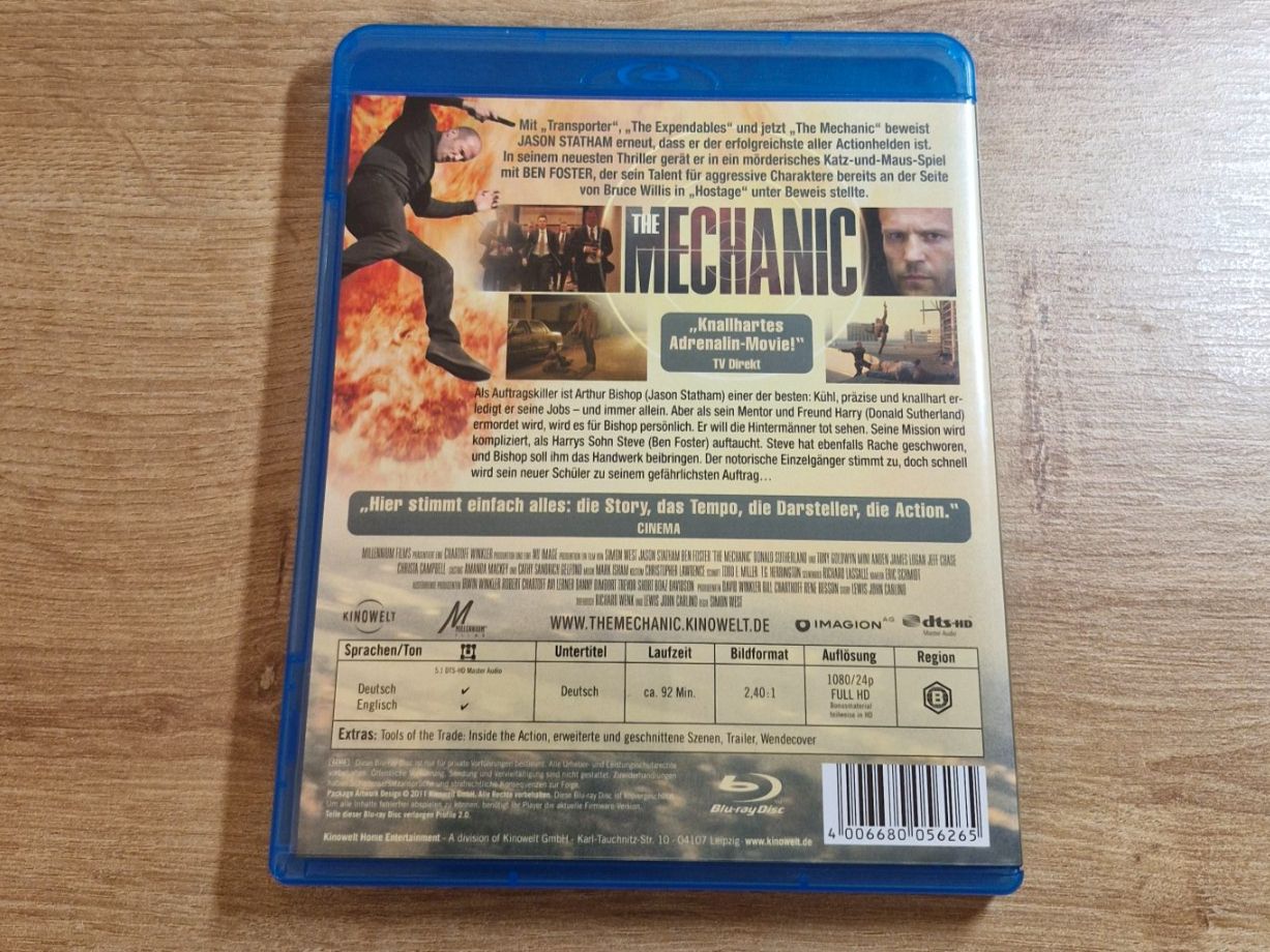 Tutti i DVDs: The Mechanic (2011) Bluray – Usato da Pfungen venduto da Whitie 1