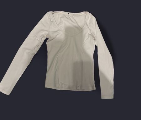 Weiss Longsleeve Shirt Grösse S