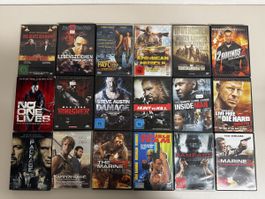 18 DVD-Filme Action Thriller Konvolut guter Zustand