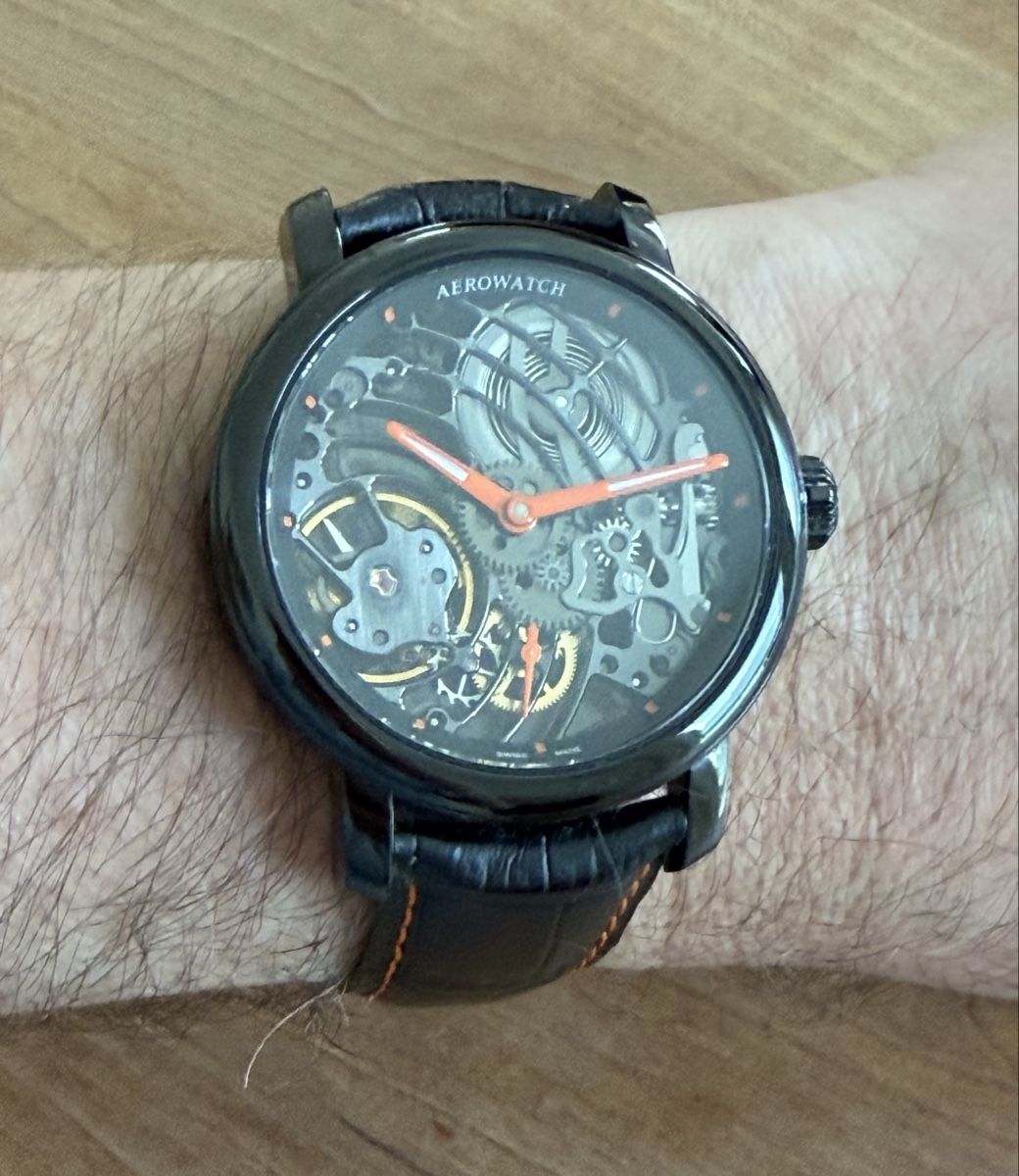 Aerowatch Orologi: Aerowatch Skeleton Handaufzug 45mm – Usato da Embrach venduto da watchesandlighters 3