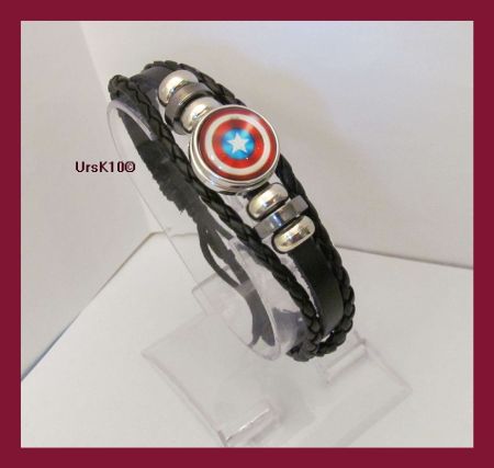 NEUES Avengers Lederarmband Captain America