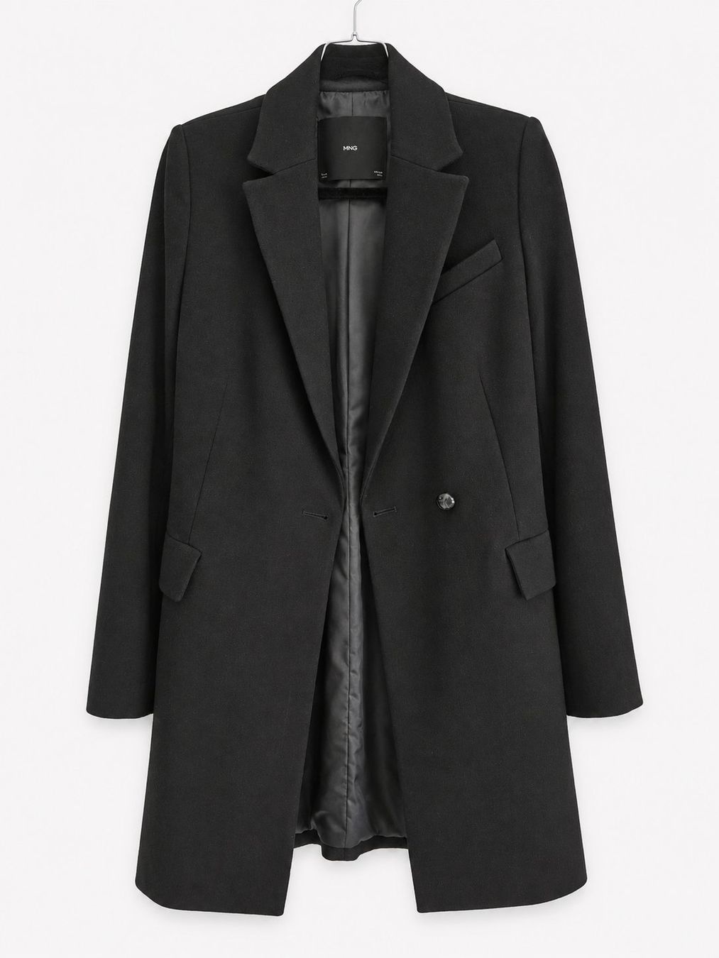 Mango Cappotti: Manteau noir MNG Mango XS élégant – Usato da Tramelan venduto da starzerg