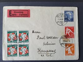 1932, Pro Juventute Satz auf Couvert nach Kemptthal ET!