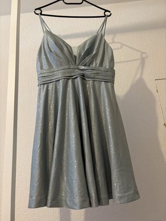 Abendkleid Jake's silber glitzernd