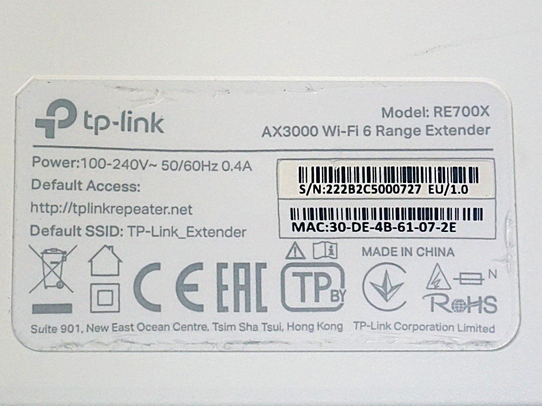 TP-Link Wlan: Wlan-Range Extender (tp link re700x) – Gebraucht aus Pratteln von Restwert_Pratteln 2