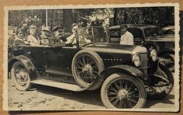 Altes Auto / Fotokarte