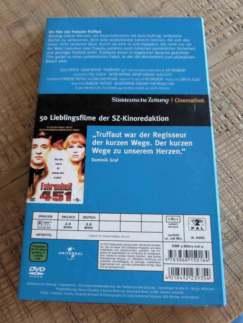 Tutti i DVDs: Fahrenheit 451 DVD  – Usato da Oberwil-Lieli venduto da stefim 1