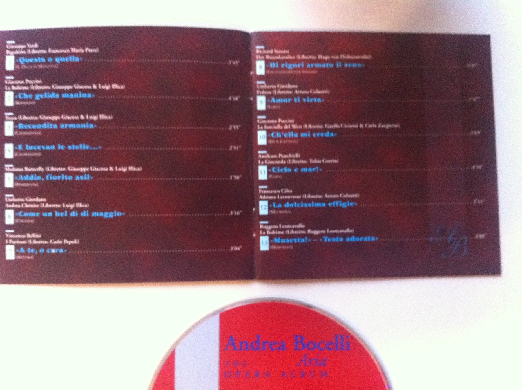 CD: 2 CD Andrea Bocelli – Usato da Brunnen venduto da Artemis53 1