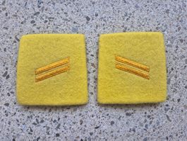 Gradabzeichen Patten Set Gefreiter Panzergrenadier