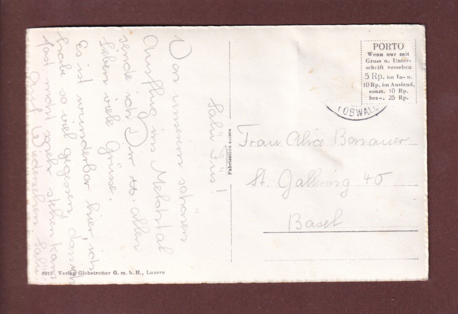 Cartoline postali: MELCHTAL – Usato da Pully venduto da nicecards 1
