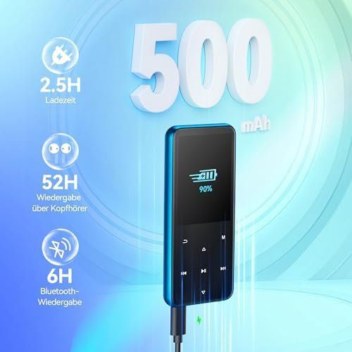 Lettore multimediale portatile: 64GB MP3 Player Bluetooth 5.3 2 4 TFT Farbbildschirm HiFi – Nuovo e nell'imballaggio originale da Hundwil venduto da pak_7zvn 5