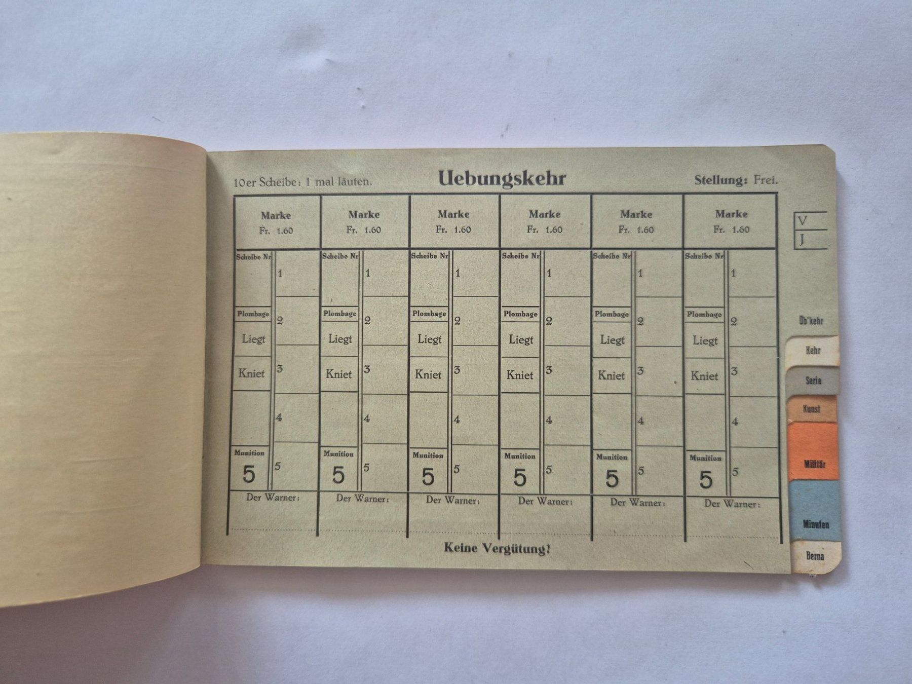Documenti: Schiessbüchlein Landesschiessen Bern 1936 – Usato da Langendorf venduto da zvonu161 3