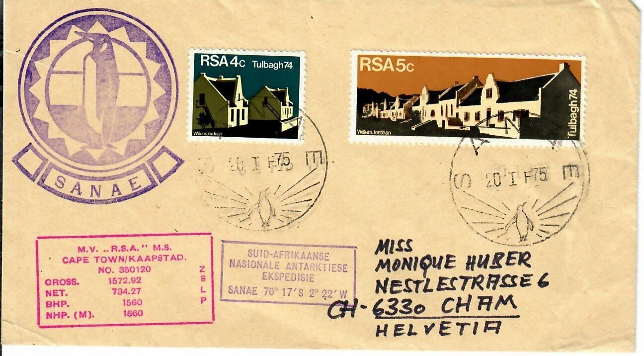 Alle Briefmarken: Brief Suid Afrika – Gebraucht aus Hochdorf von Ziegel-16