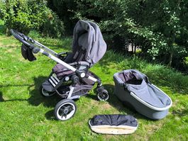 Teutonia Kinderwagen mit Babywanne & Sportsitz